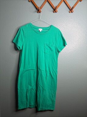 J. Crew Emerald Green Pocket Tee Dress